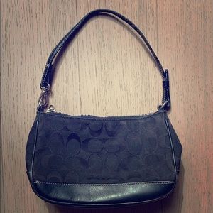 Coach Black Canvas Handbag